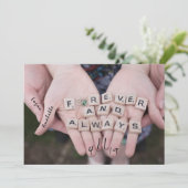 Lucky in Love Save the Dates Date (Staand voorkant)