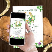 Lucky in Love Shamrocks en Clover Couples Douche Kaart