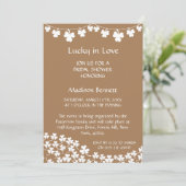 Lucky In Love St. Patrick's Day BABYShower KAART (Staand voorkant)