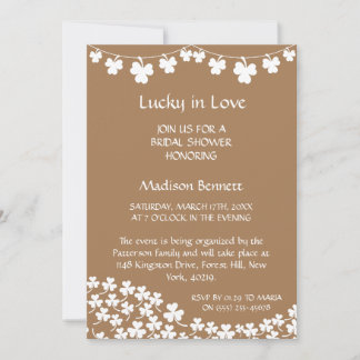 Lucky In Love St. Patrick's Day BABYShower KAART