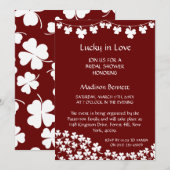 Lucky In Love St. Patrick's Day BABYShower KAART (Voorkant / Achterkant)