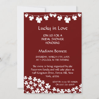 Lucky In Love St. Patrick's Day BABYShower KAART