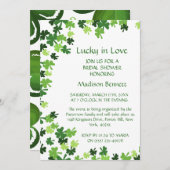 Lucky In Love St. Patrick's Day BABYShower KAART (Voorkant / Achterkant)