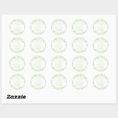 Lucky In Love St. Patrick's Day Bruidsbruiloft Ronde Sticker (Vel)