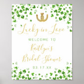 Lucky In Love St. Patrick's Day Bruidsfeest Poster (Voorkant)