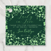 Lucky In Love St. Patrick's Day Vrijgezellenfeest Bedankjes Labels (Voorkant)
