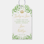 Lucky In Love St. Patrick's Day Vrijgezellenfeest Cadeaulabel (Voorkant)