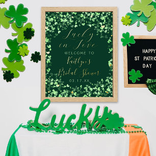 Lucky In Love St. Patrick's Day Vrijgezellenfeest Folie Afdrukken