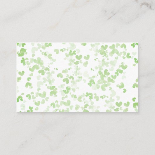 Lucky In Love St. Patrick's Day Vrijgezellenfeest Informatiekaartje (Achterkant)