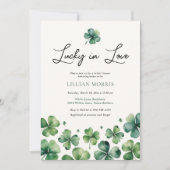 Lucky in Love St. Patrick's Day Vrijgezellenfeest Kaart (Voorkant)