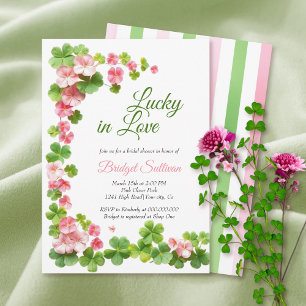 Lucky in Love St. Patrick's Day Vrijgezellenfeest Kaart