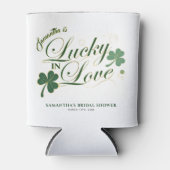 Lucky in Love St. Patrick's moderne bruidsdouche Blikjeskoeler (Voorkant)