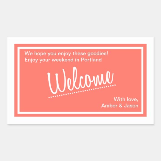 Lucky In Love - Sticker pour sac de bienvenue - Co (Devant)