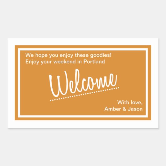 Lucky In Love - Sticker pour sac de bienvenue - Ta (Devant)