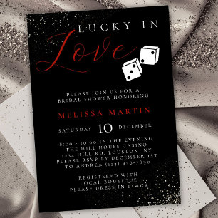 Lucky in Love Vegas Casino Vrijgezellenfeest Kaart