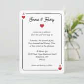 Lucky in Love Wedding Invitation (Debout devant)