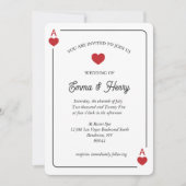 Lucky in Love Wedding Invitation  (Devant)
