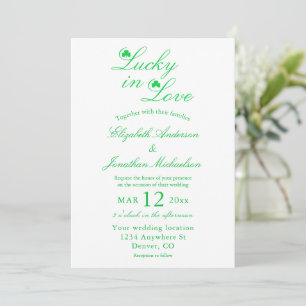 Lucky in Love Wedding Kaart