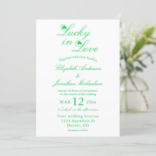 Lucky in Love Wedding Kaart