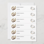 Lucky In Love Western Horseshoe Mariage Carte Plac (Devant)