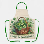 Lucky Irish 4-Leave Clover All-Over Print Schort (Voorkant)