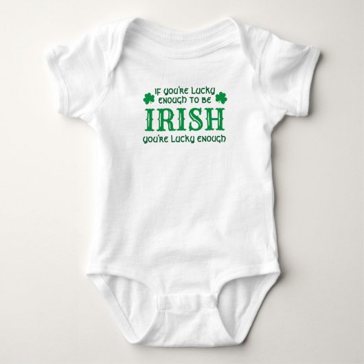 Lucky Irish Baby | St. Patricks Day T-Shirt (Voorkant)