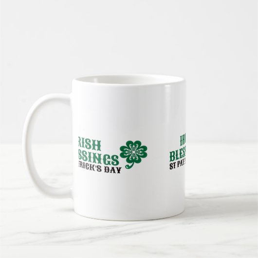 Lucky Irish Blessing Mug (Gauche)