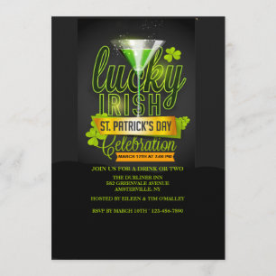 Lucky Irish Celebration Invitation Kaart