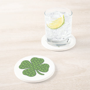 Lucky Irish Clover Dessous de verre en grès