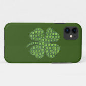 Lucky Irish Clover Donkergroen Case-Mate iPhone Case (Achterkant (horizontaal))