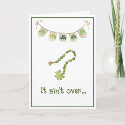 Lucky Irish Clover Funny Saint Patricks Carte de j (Devant)