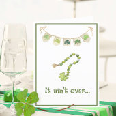 Lucky Irish Clover Funny Saint Patricks Carte de j