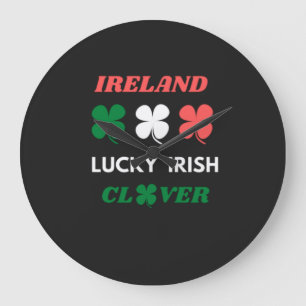 Lucky irish clover ierland st.patrick's dag grote klok