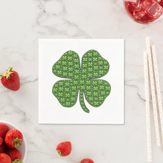 Lucky Irish Clover Paper Napkin Servet (Insitu)