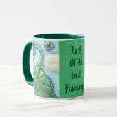 Lucky Irish Flamant rose ST. PATRICK'S DAY MUG gre (Devant gauche)
