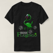Lucky Irish Flamingo Green Saint Patrick Day 2023 T-shirt (Design voorkant)
