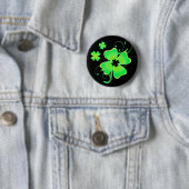 Lucky Irish Four Leaf Clover Button (In situ)