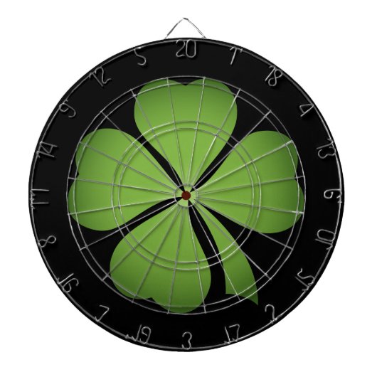 Lucky Irish Four Leaf clover Dartbord (Voorkant)