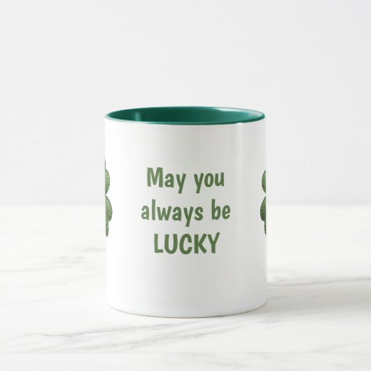 Lucky Irish Four Leaf Clover Mug (Centre)