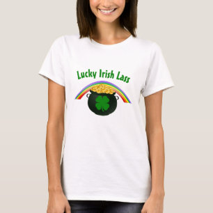 Lucky Irish Lass St Patrick's Day T-shirt