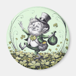 Lucky Irish Leprechaun Magneet