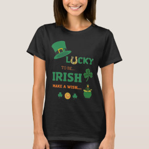 Lucky irish maakt een wens T-Shirt