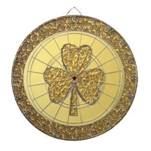 Lucky Irish Shamrock Gold Coin Dartbord