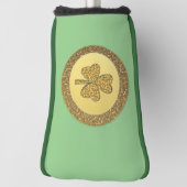 Lucky Irish Shamrock Gold Coin Golfheadcover (Draai 90)
