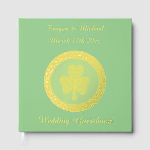Lucky Irish Shamrock Gold Coin Mariage personnalis