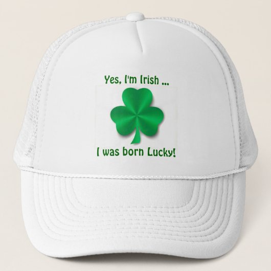 Lucky Irish Shamrock Golf Pet (Voorkant)