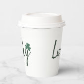 Lucky Irish Shamrock St Patricks Day Papieren Bekers (Links)
