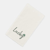 Lucky Irish Shamrock St Patricks Day Servet (Hoek)