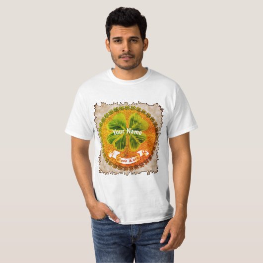 Lucky Irish Shamrock T-shirts (Voorkant volledig)