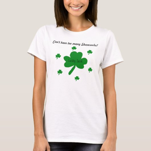 Lucky Irish Shamrocks T-Shirt (Voorkant)